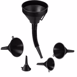 Questo pratico set di imbuti è un accessorio indispensabile per il cambio dell’olio o per versare acqua fredda. Il filtro è i ...