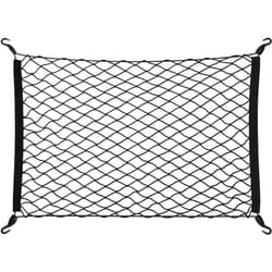 Relaxdays - Rete Bagagliaio Auto, Fermabagagli Elastico, 80 x 62 cm, Portabagagli Protettivo, Accessori Viaggio, Nero