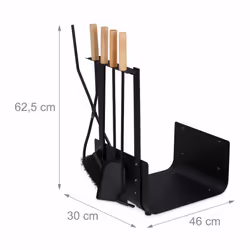 Relaxdays 10033828 carrello e supporto per legna - Vista aggiuntiva 4