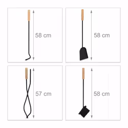 Relaxdays 10033828 carrello e supporto per legna - Vista aggiuntiva 5
