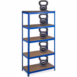 Questo scaffale offre molto spazio per mettere in ordine. Lo scaffale offremolto spazio per riordinare ed è ideale per soppor ...