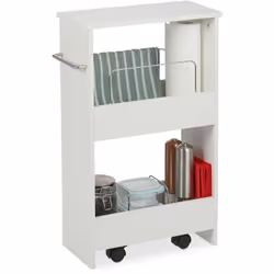Questo scaffaletto è la scelta perfetta per bagni e cucine con poco spazioa disposizione, per creare spazio utile in angoli a ...