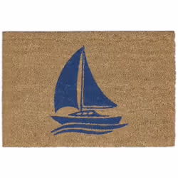 Accogli i tuoi ospiti con questo simpatico tappetino con disegno a vela. Ma il tappeto da ingresso non colpisce solo per il s ...
