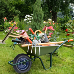 Relaxdays 10036080 carrello da giardino e accessorio per carriole