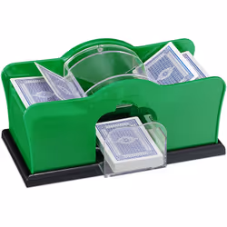 Stanco delle discussioni al tavolo da gioco? Vuoi che le carte vengano mischiate senza imbroglio? Questo pratico mescolatore  ...