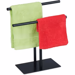 Il piccolo portasciugamani da tavolo nero convince con un design salvaspazio, che si adatta per lo più ad arredi moderni. Che ...