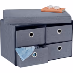 Questa cassapanca è un mobile 2 in 1. Ti offre un posto a sedere e nuovi spazi per tenere in ordine in soggiorno, camera da l ...