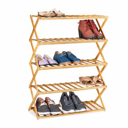 Questa fantastica scarpiera in bambù offre spazio per ordinare fino a circa 15 paia di scarpe sui 5 ripiani. Grazie alla sua  ...