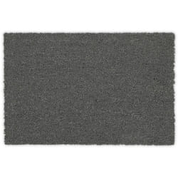 Relaxdays - Zerbino in Fibra di Cocco, LxP: 40 x 60 cm, Tappetino Antiscivolo per Interni ed Esterni, Rettangolare, Grigio