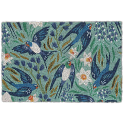 Relaxdays - Zerbino da Ingresso in Fibre di Cocco, Design Rondini, Rettangolare 40x60 cm, Interni e Esterni, Multicolore
