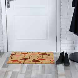 Relaxdays 4052025390549 zerbino Interno/esterno Rettangolare Marrone, Rosa, Rosso