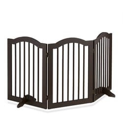 Relaxdays - Cancelletto per Bambini, hlp: 70x154x30 cm, Barriera Protettiva per Cani e Neonati, Recinzione Scale, Marrone
