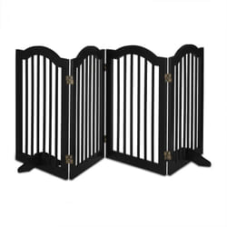 Relaxdays Cancelletto per Bambini, Barriera Protettiva per Cani e Neonati, Recinzione Scale, HxL: 70 x 205,5 cm, Nero