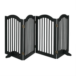 Relaxdays - Cancelletto per Bambini, Barriera Protettiva per Cani e Neonati, Recinzione per Scale, HxL: 92x205 cm, Nero