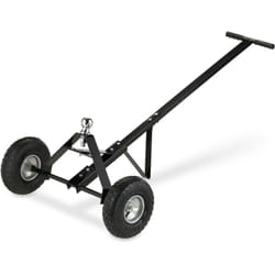 Relaxdays - Carrello Sposta Roulotte, per Rimorchi, hlp: 48x137x72 cm, Pneumatici e Gancio a Sfera, 250 kg, Acciaio, Nero