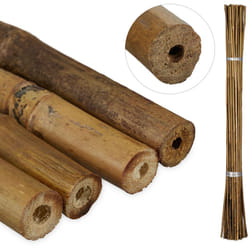 Relaxdays - Canne di Bambù 105 cm, Set 40 Bastoni d: 8-10 mm ø, Sostegno per Piante Rampicanti o Decorazione, Marroni
