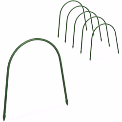 Crea il tuo personalissimo tunnel per la coltivazione con questo set da 6 robusti cerchi da serra. Con le aste curve potrai c ...