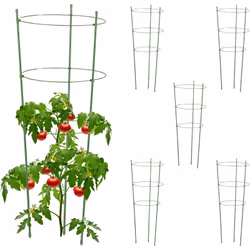 Con questo set da 6 supporti per piante rampicanti puoi dare sostegno e forma alle tue piante. Il traliccio in metallo e plas ...