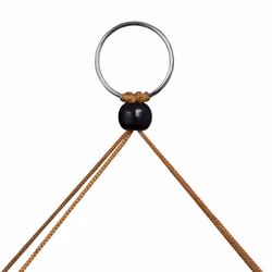 Relaxdays 10041372 sonaglio e campana al vento Marrone Legno 12 - Vista aggiuntiva 6