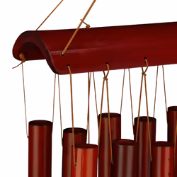 Relaxdays 10041372 sonaglio e campana al vento Marrone Legno 12 - Vista aggiuntiva 7