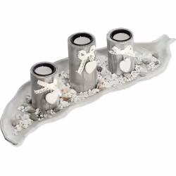 Con il set di candele decorative potrai creare un'atmosfera accogliente ed elegante in casa tua. Il vassoio portacandele è id ...