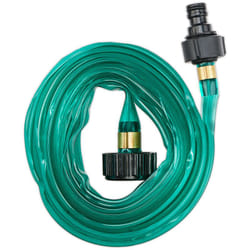 Relaxdays - Tubo per Irrigazione a Goccia, 3 m, per Innaffiare Orto e Prato, Piatto, Tubicino Forato Gioccolatoio, Verde