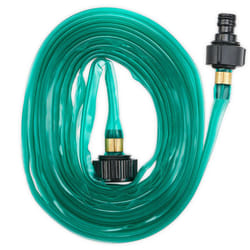 Relaxdays - Tubo per Irrigazione a Goccia, 5 m, per Innaffiare Orto e Prato, Piatto, Tubicino Forato Gioccolatoio, Verde