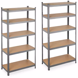 Questo scaffale offre molto spazio per riordinare edè ideale per sopportare anche grandi pesi, sia in cantina, in officina, i ...