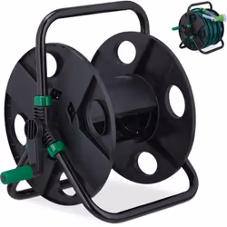 Con questo avvolgitubo sei equipaggiato al meglio per le attività di giardinaggio. Con l'aiuto dell'adattatore integrato con ...