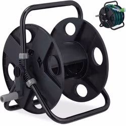 Con questo avvolgitubo sei equipaggiato al meglio per le attività di giardinaggio. Sul carrello potrai posizionare tubi lungh ...