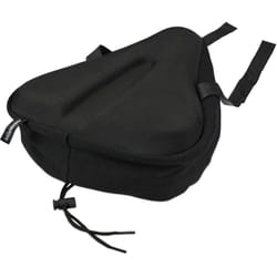 Relaxdays - Coprisella con Gel per Bicicletta, Imbottito e Morbido Rivestimento per Sellini Bici, Impermeabile, Nero