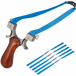 Perfeziona la tua tecnica di tiro al bersaglio con questa fionda professionale. La frombola in acciaio resistente garantisce  ...
