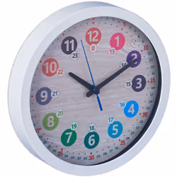 Con questo coloratissimo orologio da camera per bambini, imparare l'ora sarà come un gioco divertente. I grandi numeri colora ...