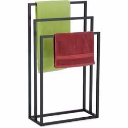 Questo porta asciugamani a 3 bracci cattura l’attenzione per il suo elegante design nero ideale per creare un arredamento dal ...
