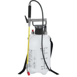 Relaxdays - Nebulizzatore a Pressione, Spruzzatore, Ugello Regolabile in Ottone, per Piante, Cintura, 5 Litri, Bianco Nero