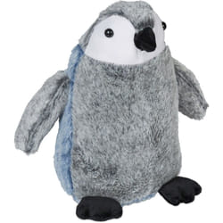 Relaxdays - Fermaporta a Pupazzo Pinguino Pesante, Animali Ferma Porta da Pavimento, Peso Sabbia, 25x24x17 cm, Grigio Blu