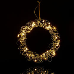 Relaxdays - Ghirlanda con Luci a led, Decorazione Interna per Finestra, da Appendere, Cerchio Luminoso, ø 30 cm, Argento