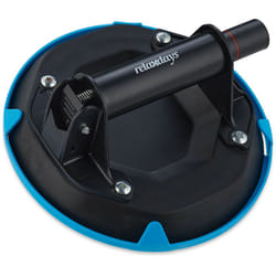 Relaxdays - Ventosa per Vetro, Alzavetri, Piastrelle e Pannelli, con Pompa Sottovuoto, Solleva fino a 120 kg, Nero Blu