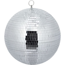 Relaxdays - Palla da Discoteca Strobosferica, ø 30 cm, Mirror Disco Ball, Strobosfera a Specchio, Party Gadget, Argentato