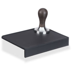 Relaxdays - Tappetino Silicone Pressino Caffè, Macchina Espresso Pressafiltro Bar, Tappeto Antiscivolo 20,5x14,5 cm, Nero