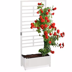 Dona un tocco di bellezza al tuo balcone o giardino con questa fioriera decorativa con traliccio, che offre la possibilità di ...