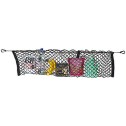 Relaxdays - Rete Portaoggetti Auto, 40x120 cm, Portapacchi Elastico e Universale, con Ganci Bagagliaio, Accessori, Nero