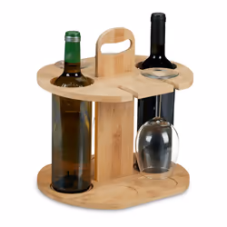 Questo portabottiglie è l'accessorio ideale per presentare con stile i tuoi vini preferiti nel calice adatto e servirli con c ...