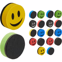 Con questo set da 20 cancellini colorati, potrai pulire efficacemente la tua lavagna da residui di pennarello e farla tornare ...