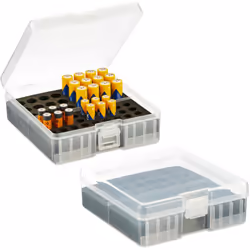 Con i pratici contenitori per batterie in un set da 2, potrai tenere le tue pile organizzate e disposte in modo chiaro. Gli o ...