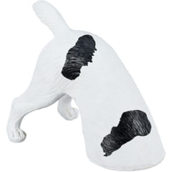 Relaxdays - Statua Cane da Giardino, Scultura da Esterno in Poliresina, hlp: 23x28x17 cm, Cagnolino che Scava, Nero Bianco
