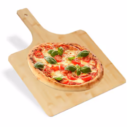 Inforna la pizza in maniera facile e veloce grazie a questa paletta, proprio come un pizzaiolo! Su questa ampia pala nulla po ...