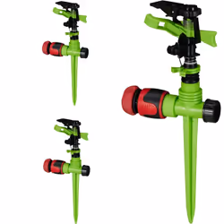 Goditi un prato verde e rigoglioso nella bella stagione grazie a questo pratico irrigatore ad impulsi! Lo spruzzatore assicur ...