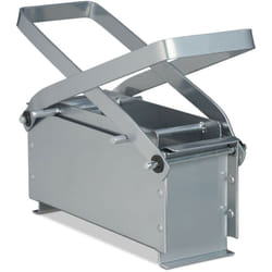 Relaxdays Bricchettatrice per Cartone, Pressa per Carta, Compattatore Manuale in Acciaio, HLP 24 x 30 x 12,5 cm, Argento