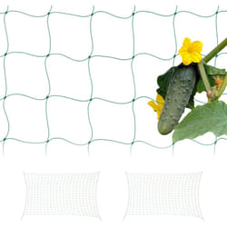 Relaxdays - Rete per Piante Rampicanti, 3 Sostegni per Pomodori e Cetrioli Orto, Supporto Ortaggi, Maglie 10 cm, pe, Verde